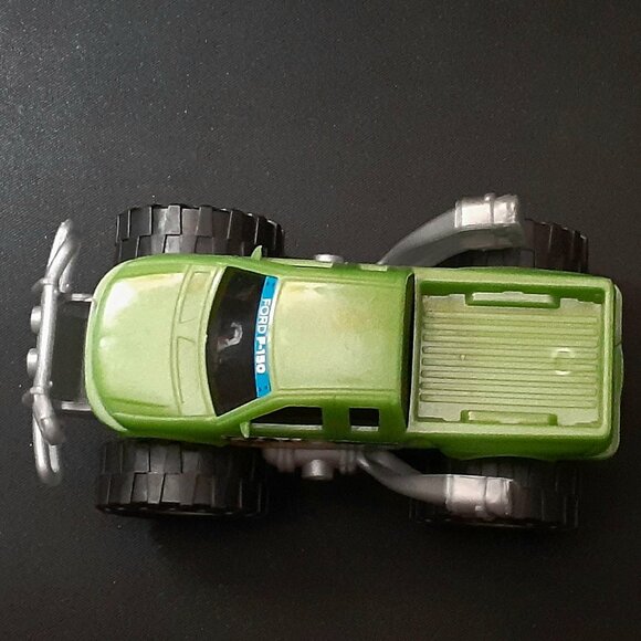 Ford F150 Green Monster Truck Toy w/Extended Exhaust Pipes - Plastic - Fun Play! - Picture 7 of 11